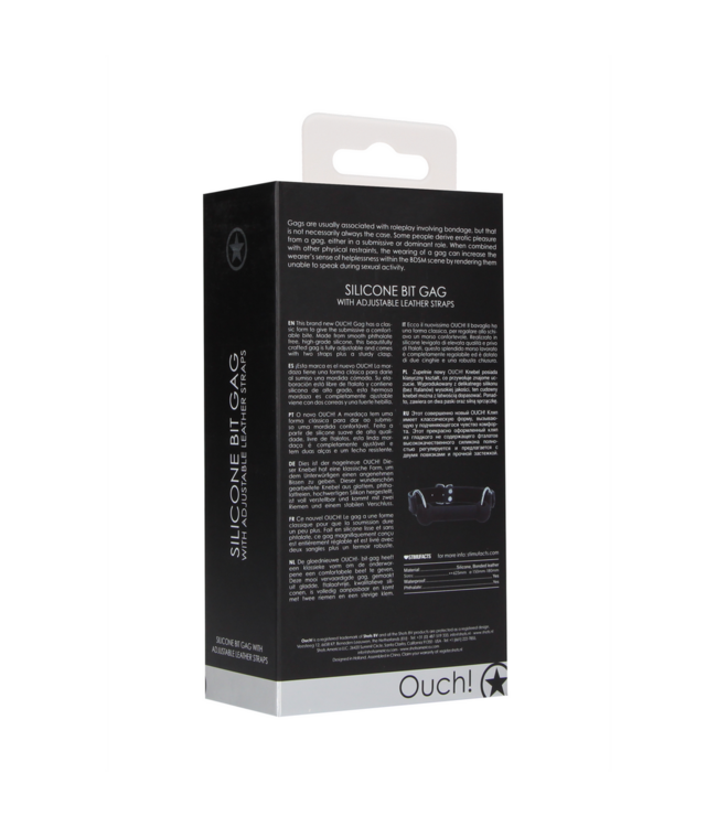 Ouch! OUC! Comfort Bit Gag – Adjustable & Safe for BDSM Play