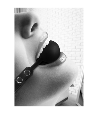 Ouch! Verstelbare Siliconen Ball Gag Met Leren Riemen Voor Intens Plezier