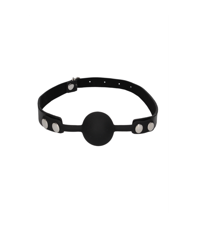 Ouch! Verstelbare Siliconen Ball Gag Met Leren Riemen Voor Intens Plezier
