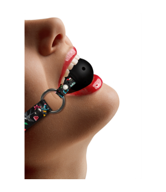 Ouch! Luchtdoorlatende Ball Gag Met Verstelbare Leren Riemen Van Ouch!