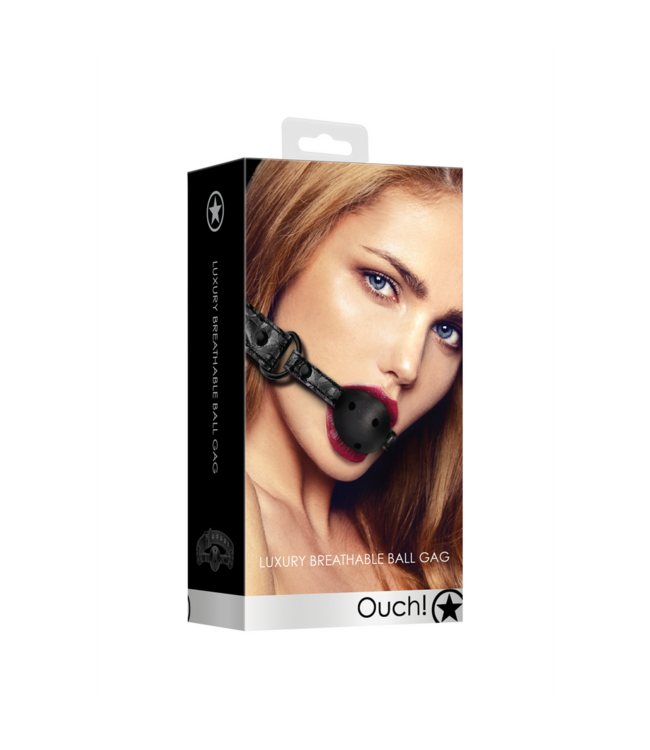 Ouch! OUC! Breathable Ball Gag: Adjustable, Comfortable Bondage Gear
