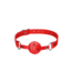Ouch! Breath Ball Gag Met Rood Leren Verstelbaar Riem Voor Veilig Spel