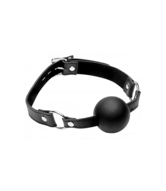 XR Brands Siliconen Ball Gag XL Met 5,1 Cm Diameter Voor Maximale Mondopening