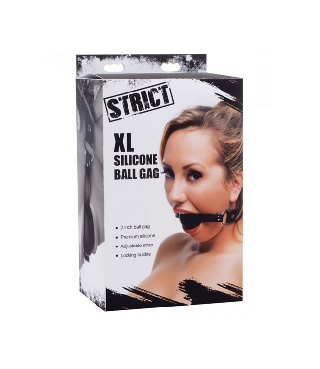 XR Brands XL-Silikon-Ballknebel mit 5,1 cm Mundöffnung – Kontrolle und Komfort pur