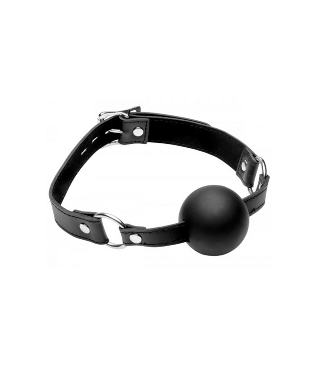 XR Brands XL Silicone Ball Gag - 5.1 cm Wide Opening for Maximum Control