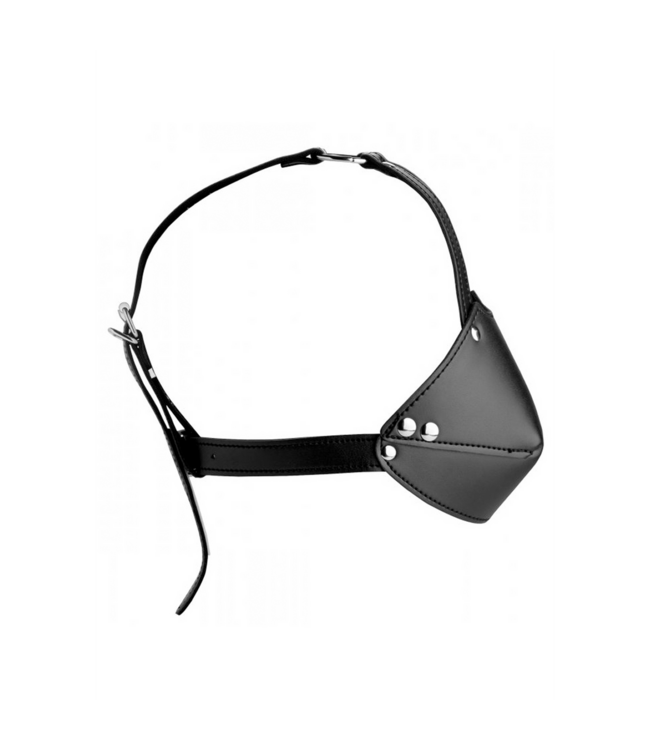 XR Brands Black Mouth Harness with Ball Gag - Control & Bond Your Pet!
