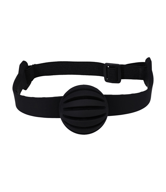 Doc Johnson SilentFit EZ-Adjust Siliconen Gag Zwart Voor Langdurig Comfort