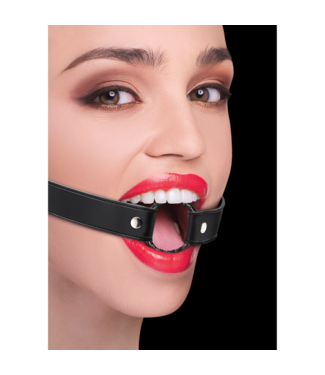 Ouch! Verstelbare O-Ring Gag Met Duurzame PU Riem En Comfortabele O-Ring