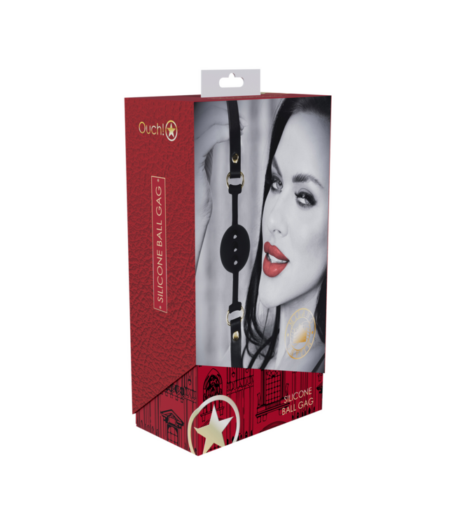 Ouch! Milan Collection Breathable Ball Gag - Stylish Comfort for Naughty Play