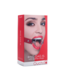 Ouch! Luxuriöser XL Ringknebel in Rot – Stilvoller Leder-Mundknebel von Ouch!