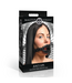 XR Brands Open Mouth Gag Met Siliconen Lippen En Kaakhoorn - Zwart, XR Brands