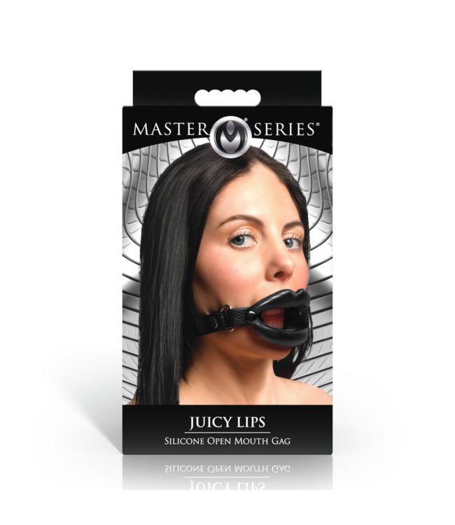 XR Brands Juicy Lips Open Mouth Gag - Kinky BDSM Fun for Intense Play