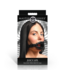 XR Brands Open Mouth Gag Met Siliconen Lippen En Kaakhoorn - Zwart, XR Brands