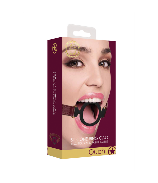 Ouch! Luxuriöser Silikon-Open-Ring-Gag | Ouch Halo für stilvollen BDSM-Genuss
