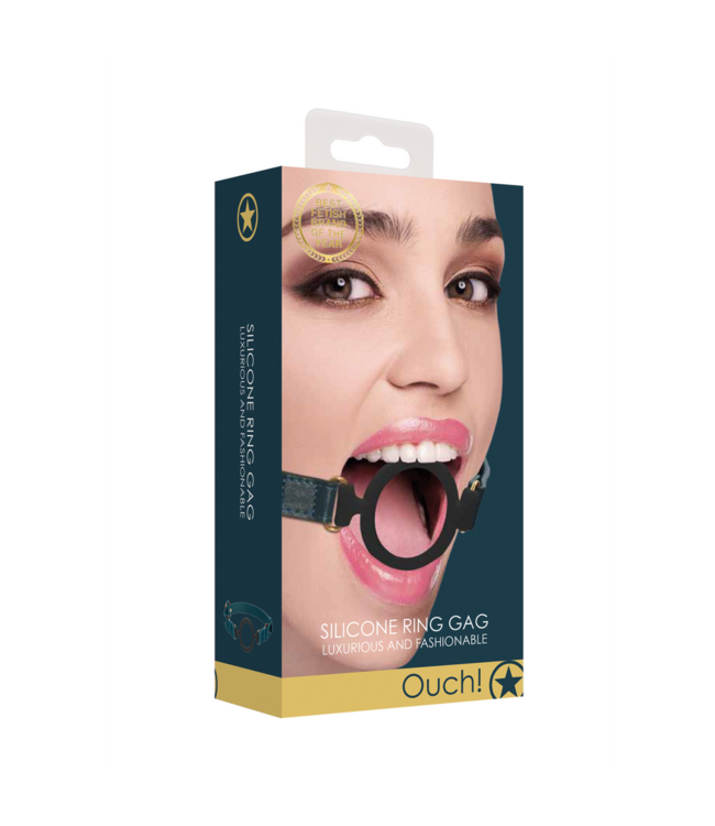 Ouch! Elegant Silicone Open Ring Gag – Luxury BDSM Pleasure Accessory