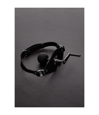 Steel by Shots Robuuste Leather Ball Gag Met Verstelbare Riem Steel By Shots
