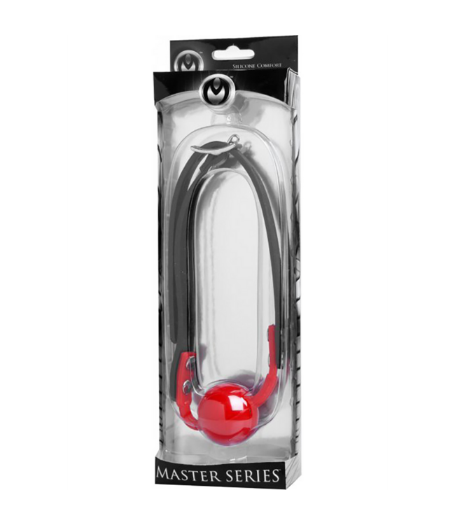 XR Brands Siliconen Comfort Ball Gag Met Verstelbare Hoekriemen Voor Veilig Spel