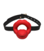XR Brands XR Brands Vibrerende Sissy Mouth Gag Rood Met 3 Snelheden En Siliconen Tong