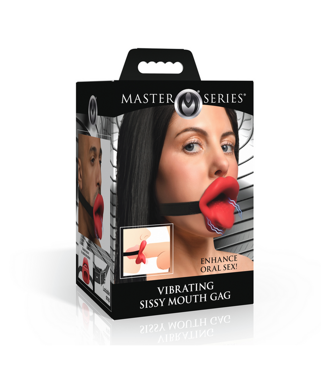 XR Brands Sissy Vibrator Mundknebel Rot – Intensives Vergnügen und Stimulation