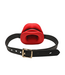 XR Brands XR Brands Vibrerende Sissy Mouth Gag Rood Met 3 Snelheden En Siliconen Tong