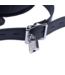 Red Leather Comfortable Black Leather Gag with Padded Bar and Adjustable Strap