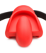 XR Brands Gag Order Siliconen Ball Gag Rood Met Mondbeschermer Voor Veilig BDSM