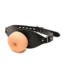 XR Brands Realistische Ass Face Mondknevel Met Vegan Leren Band En Zachte TPE Opening