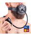Red Leather Verstelbare Leren Opblaasbare Ball Gag Zwart - Rundleerkwaliteit Europa