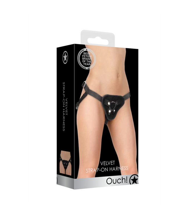 Ouch! Verstelbaar O-Ring Harnas Voor Strap-On Dildo Met Comfortabele Pasvorm