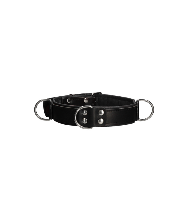 Ouch! Elegant Leather Chest Harness with O-Rings | Adjustable BDSM Wear