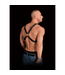 Ouch! Adonis High Halter Leather Harness - Stylish & Durable with O-Rings