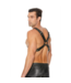 Ouch! Verstellbares Leder-Brustgeschirr mit Edelstahl-Schnallen – BDSM Style