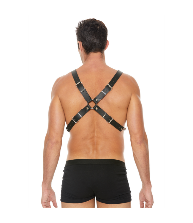 Ouch! Robuster Herren-Kettenharnisch aus Leder & Stahl für BDSM-Abenteuer