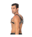 Ouch! Adjustable Bulldog Leather Chest Harness S/M - Stylish BDSM Accessory