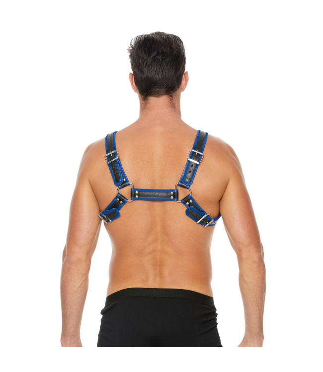Ouch! Rugged Leather Bulldog Harness S/M – Adjustable & Comfortable Style