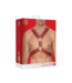 Ouch! Scottish Leather BDSM Harness L/XL Red | Adjustable & Stylish