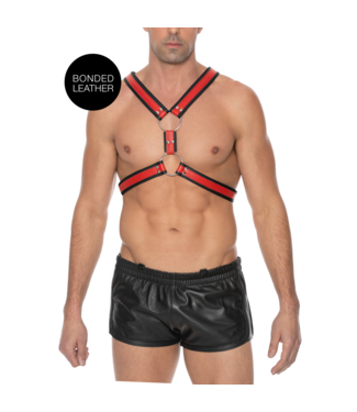 Ouch! Premium Ledergeschirr S/M – Verstellbar & vielseitig für BDSM & Fetisch