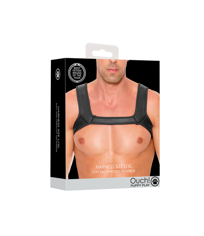Ouch! Stylish Neoprene L/XL Harness for Comfortable Puppy Training