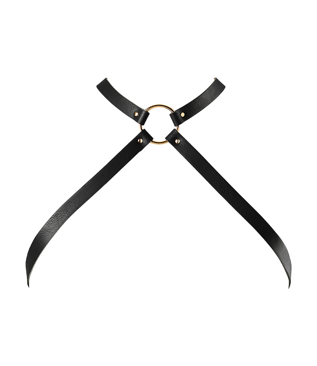 Bijoux Indiscrets Kreuz-Brustgeschirr Schwarz – Eleganter Taillensupport für einen schlanken Look