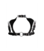 Ouch! Verstelbaar Leren Harnas Met Halsband En Stalen O-Ring Voor Heren