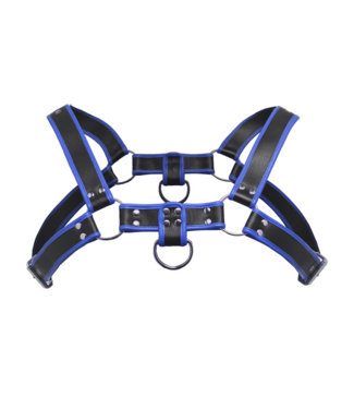 XR Brands XR Brands Puppyplay Harnas Verstelbaar Blauw Met Nikkelvrije Gespen