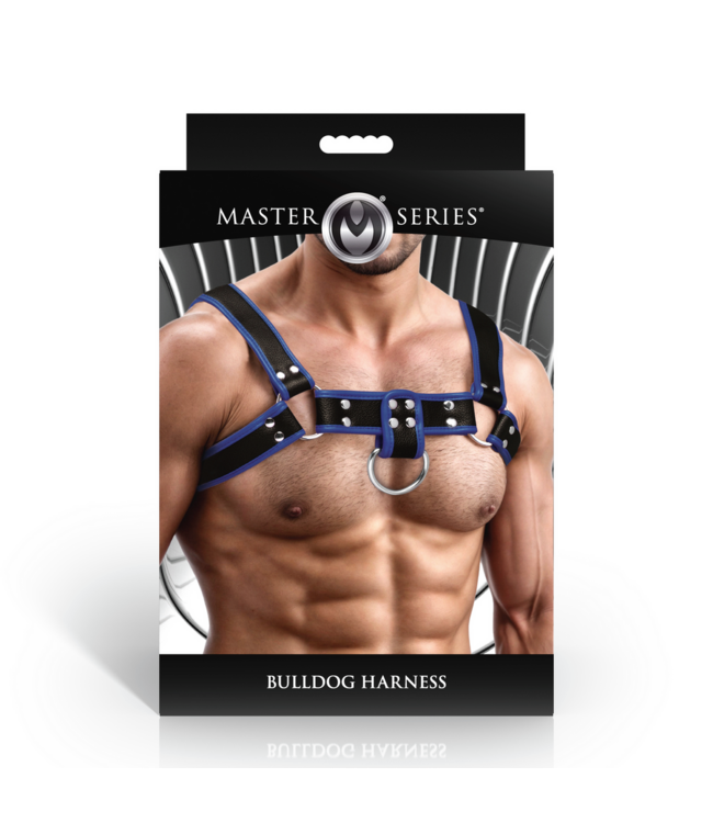 XR Brands XR Brands Puppyplay Harnas Verstelbaar Blauw Met Nikkelvrije Gespen
