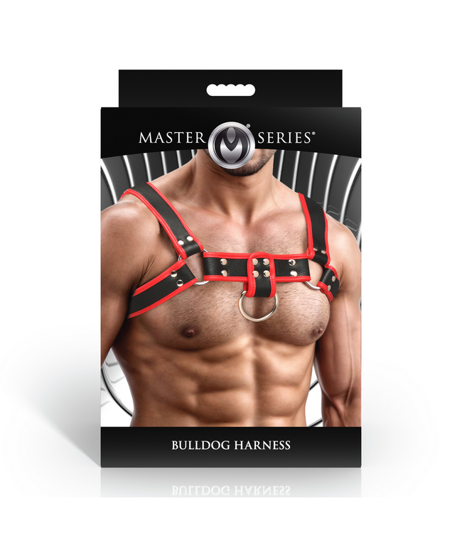 XR Brands Adjustable Red Bulldog Harness | Strong, Comfortable & Safe