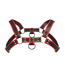 XR Brands XR Brands Verstelbaar Puppyplay Harnas Rood Met D-Ringen