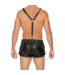 Ouch! Leren Adjustable Bretels Met Stalen Clips En O-Ring Voor Mannen