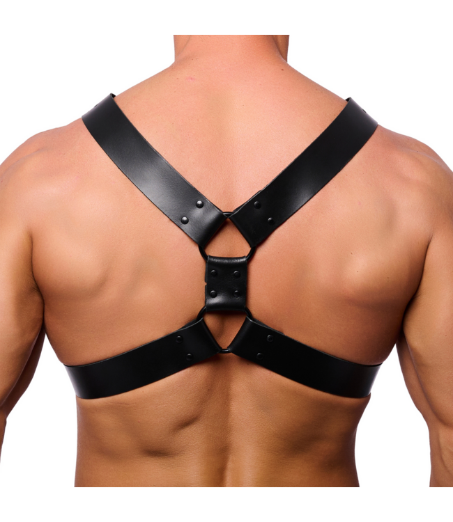 Red Leather Hochwertiges Lederharnisch für Rechtshänder L/XL Schwarz | Robust & Stilvoll