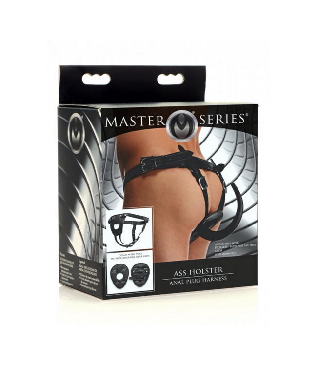 XR Brands Verstellbares Leder-Harness für analen Spaß und Bondage-Spielchen