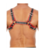 Ouch! Z-Series L/XL Bulldog Chest Harness - Tough, Adjustable Leather Gear