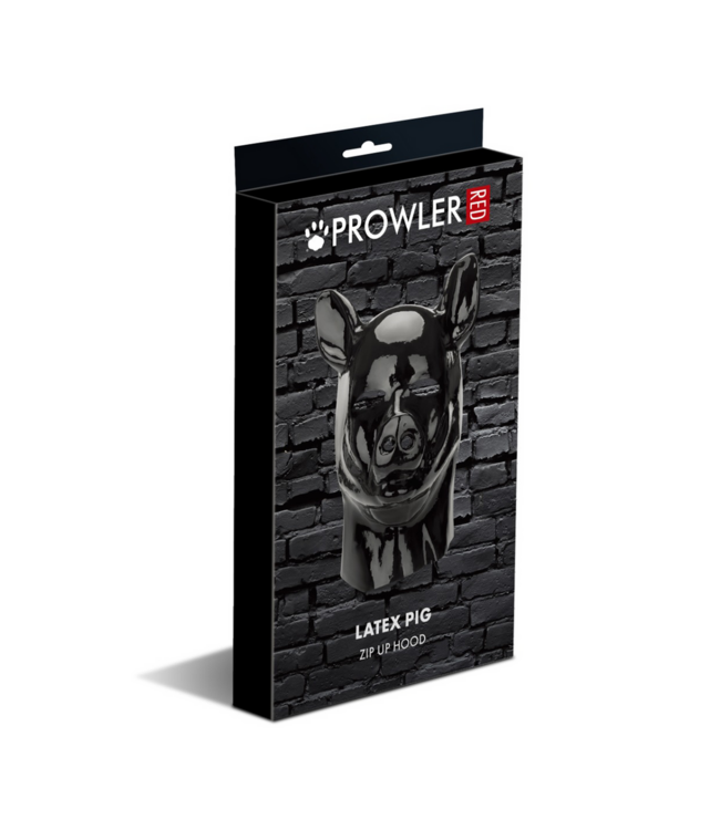 Prowler Red Prowler Red Latex Varkenskap Zwart Met Realistische Snuit Voor Kink