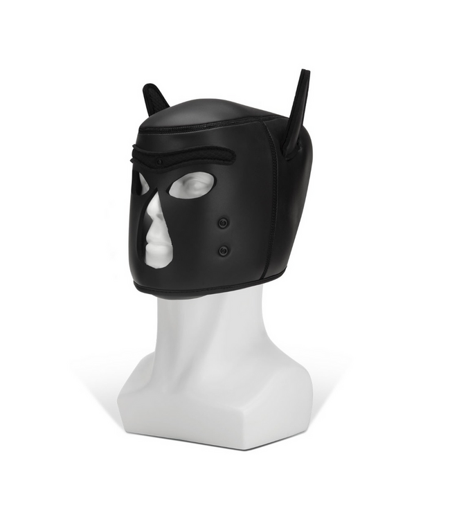 Prowler Red Luxury Black Neoprene Puppy Hood for Ultimate K9 Transformation